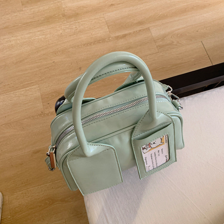 日韓流行|韓版高級感手拎枕頭包2025新款小眾設計潮流時尚單肩包百搭斜挎包「9551#」25.03-2