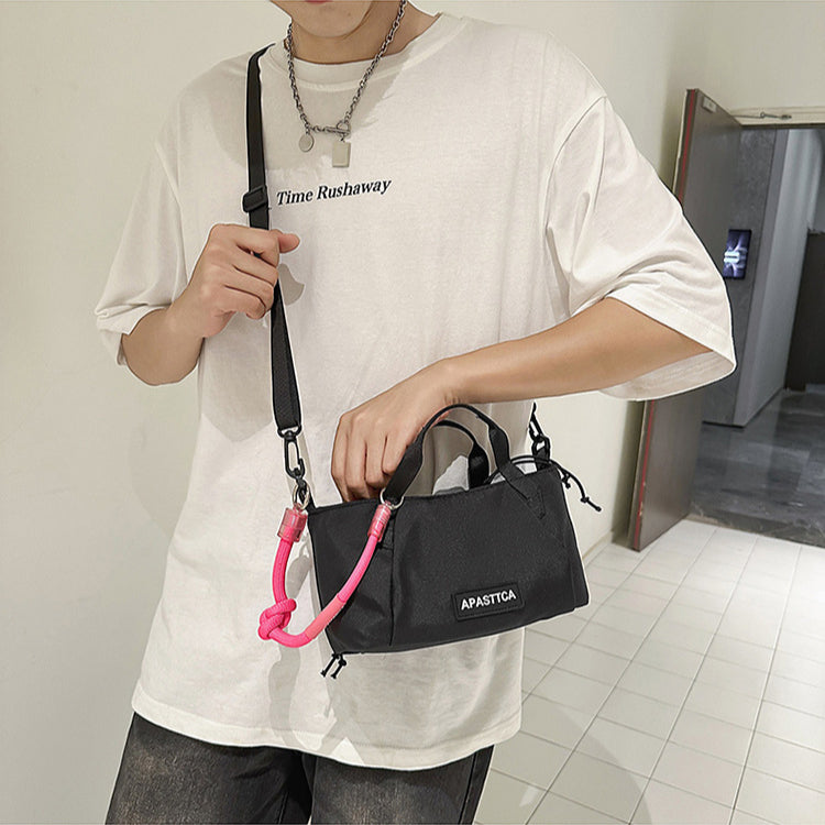 致青春|情侶運動斜挎包簡約休閒男女手提戶外輕便棒球包時尚單肩包批發「294-118」25.08-3