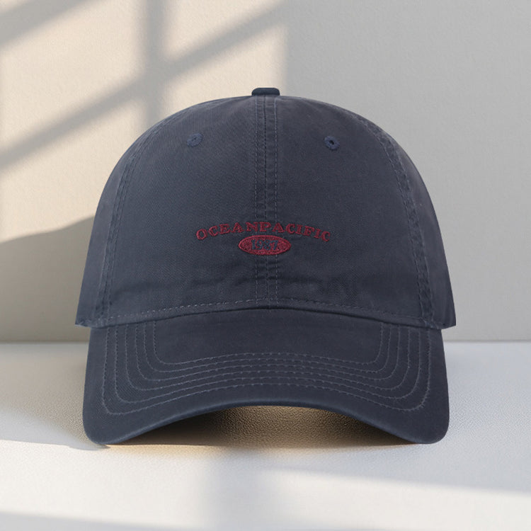 流行帽子|2025新款帽子女顯臉小夏季百搭款鴨舌帽軟頂水洗潮牌遮陽棒球帽男「C4921AA」25.08-1