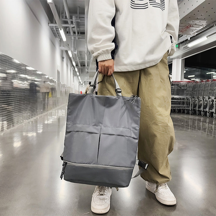 致青春|雙肩包男女款潮酷時尚手拎包簡約百搭通勤背包大容量防潑水旅行包「8339-125」24.12-5