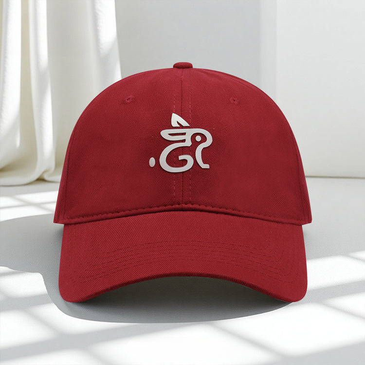 流行帽子|可愛兔子刺繡新款帽子女春夏季時尚百搭棒球帽戶外休閒遮陽鴨舌帽「C2034」25.07-4