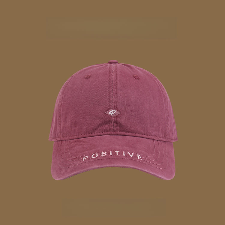 流行帽子|早春鴨舌帽女韓版百搭情侶鴨舌帽顯臉小簡約刺繡字母軟頂遮陽帽「C4908」25.01-2