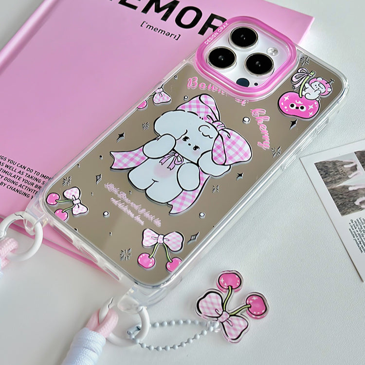 手機殼|iPhone15promax適用蘋果13手機殼掛繩鏡面殼14promax12「LR0850」24.07