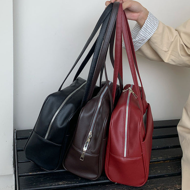 日韓流行|韓國版大容量單肩包包女士秋季2024新款復古腋下包百搭大容量托特包「D8917」24.10-2