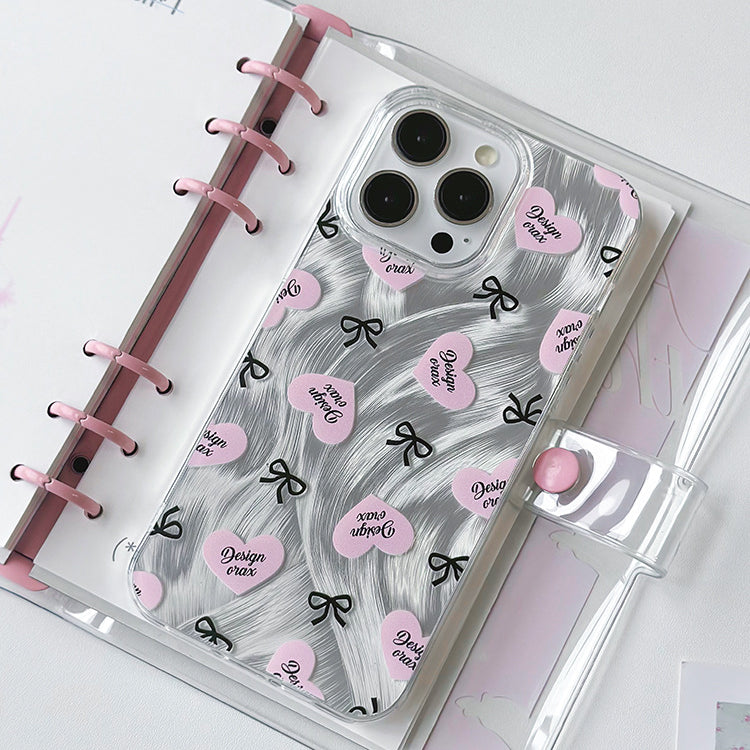 手機殼|iPhone15Pro羽紗手機殼女蘋果13/14適用12大孔透明11Promax「WYB0852」24.07