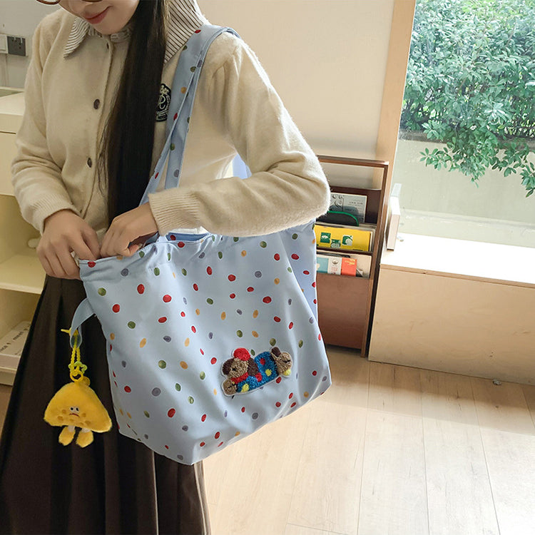 致青春|臘腸狗包包女2024新款學院風簡約單肩包休閒大容量高顏值托特包「231-121」24.12-1