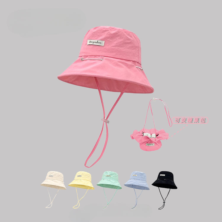 流行帽子|2025夏季韓版漁夫帽女新款防曬帽子速乾透氣可當包包顯臉小遮陽帽「C5285」25.06-1
