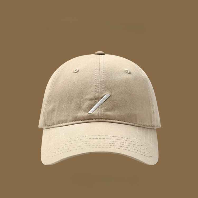 流行帽子|帽子女鴨舌帽斜線休閒棒球帽春夏簡約顯臉小遮陽棒球帽防曬太陽帽「C5005」25.02-2