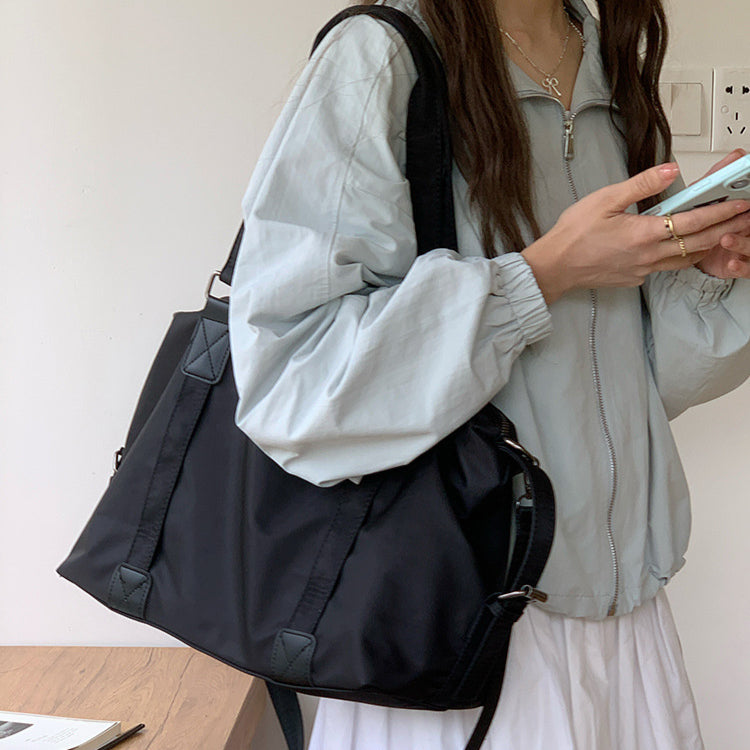 日韓流行 | 旅行包女士短途輕便大容量行李袋男款出差旅遊手提包運動健身背包「9567#」25.04-3