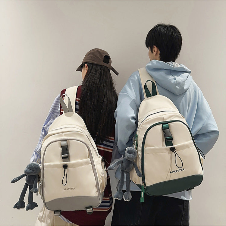 致青春 | 新款工裝斜背包韓版大容量騎乘包潮牌時尚休閒旅行背包戶外胸包「218-127」24.10-3