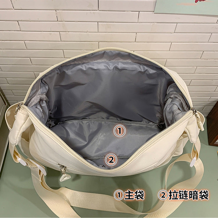 致青春|二次元吧唧痛包日系ins大容量純色百搭郵差包透明休閒通勤單肩包「2752-125」25.05-3