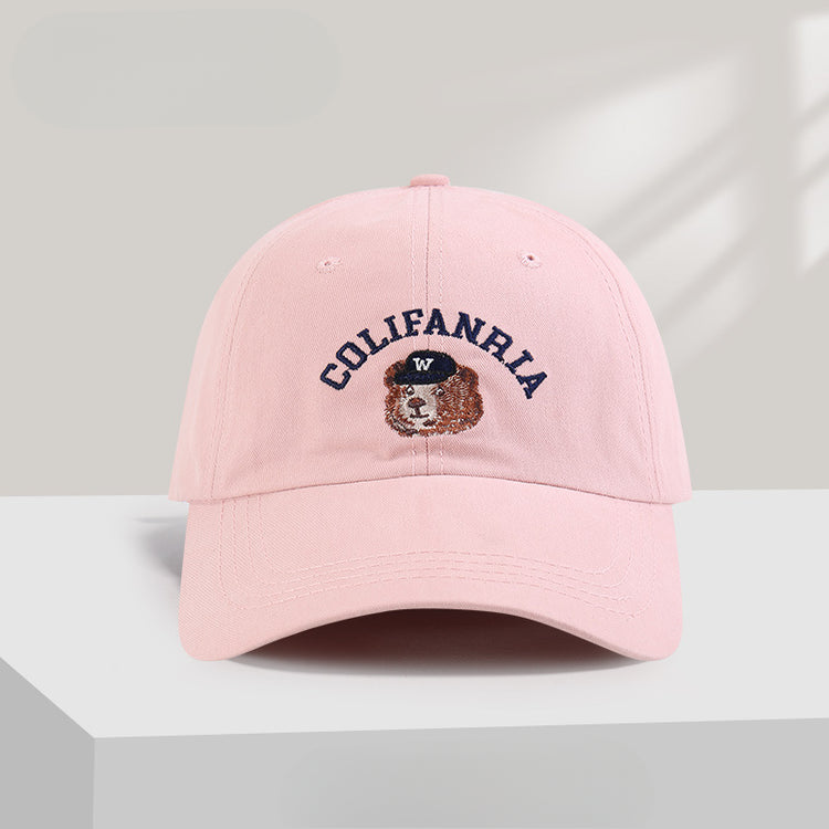 流行帽子|美式刺繡顯臉小小眾帽子女字母鴨舌帽百搭棒球帽情侶防曬遮陽帽男「C5261」25.05-2