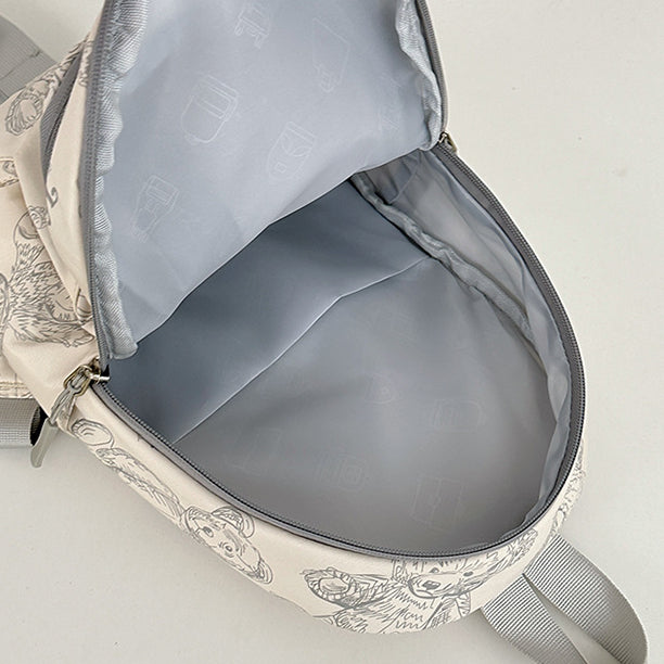 致青春|日系ins風休閒小挎包輕便書包森系小清新甜美女孩逛街大容量胸包「6081-118」24.06-4