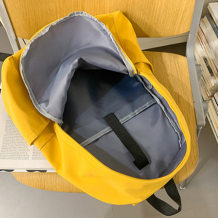 致青春|韓版ins大容量校園簡約時尚純色書包女大學生國中高中生雙肩背包「6062-128」25.07-4