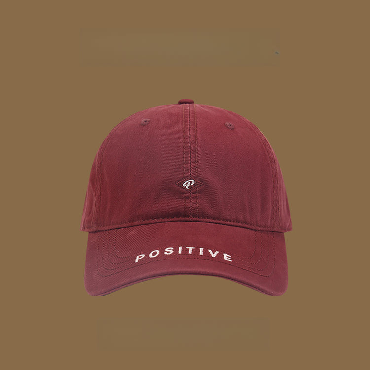 流行帽子|早春鴨舌帽女韓版百搭情侶鴨舌帽顯臉小簡約刺繡字母軟頂遮陽帽「C4908」25.01-2