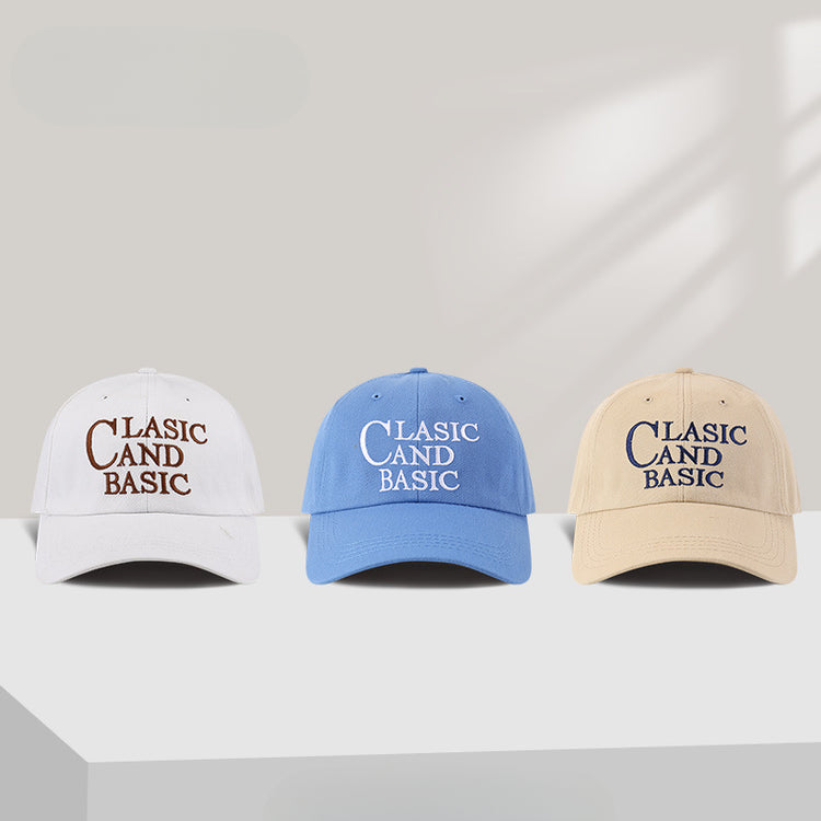 流行帽子|夏季新款遮陽帽子女韓版百搭棒球帽學生情侶顯臉小鴨舌帽戶外休閒「C1495」25.05-1