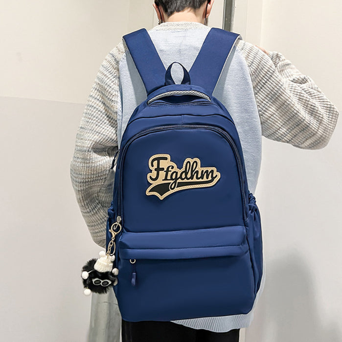 致青春|高顏值雙肩包男女款大容量韓版簡約旅行背包質感百搭大學生書包「20444-129」24.12-2