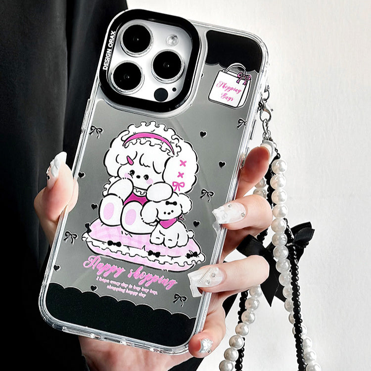 手機殼|iphone手機殼15卡通11手鍊13三合一鏡面12蘋果14Promax保護套「LR0872」24.07