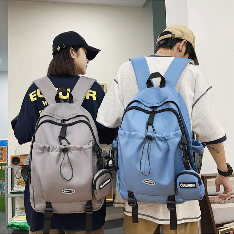 致青春|熱銷雙肩包附零錢小包女大學生國中生書包高中男大容量背包休閒旅行包電腦包「620-132」24.12-4