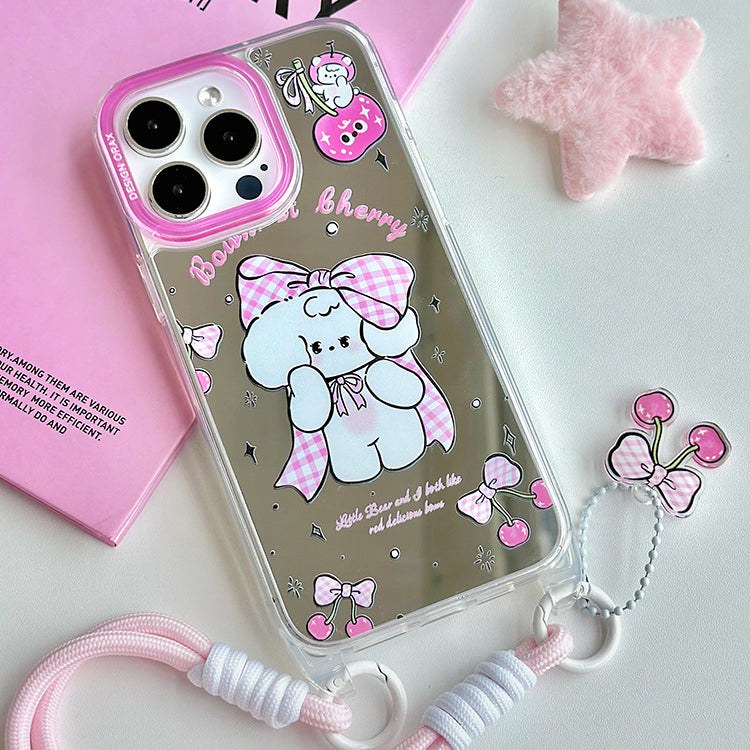 手機殼|iPhone15promax適用蘋果13手機殼掛繩鏡面殼14promax12「LR0850」24.07