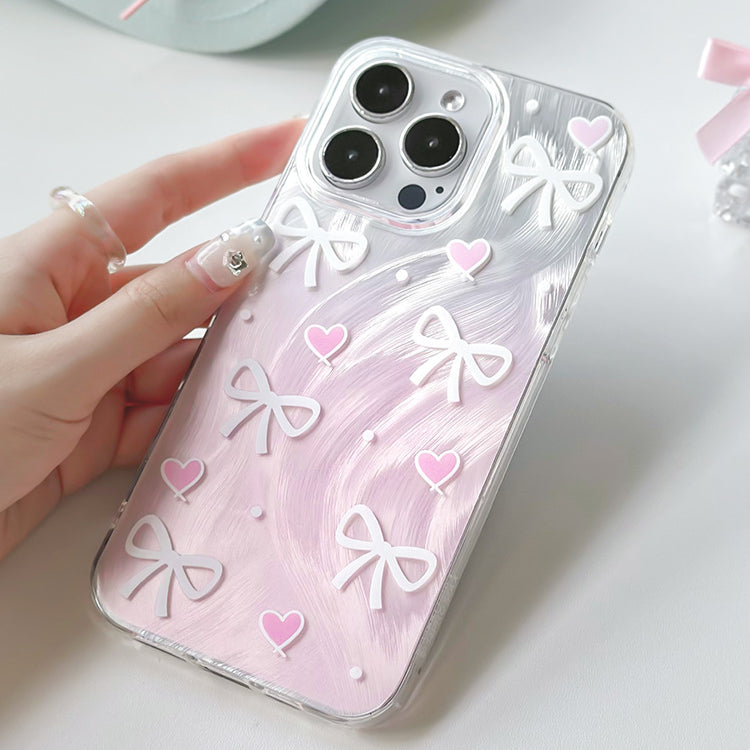 手機殼|iPhone手機殼15Promax適用蘋果14Pro大孔透明13羽紗ins風12「WM0639」24.07