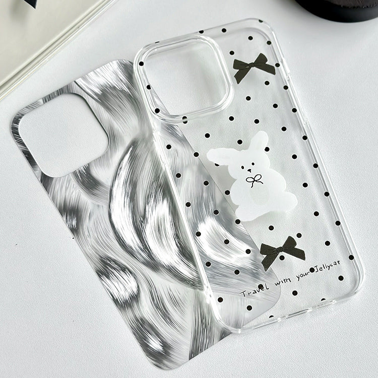 手機殼|iPhone15手機殼適用12大孔透明13羽紗11卡通蘋果14Promax「WL0045」24.07