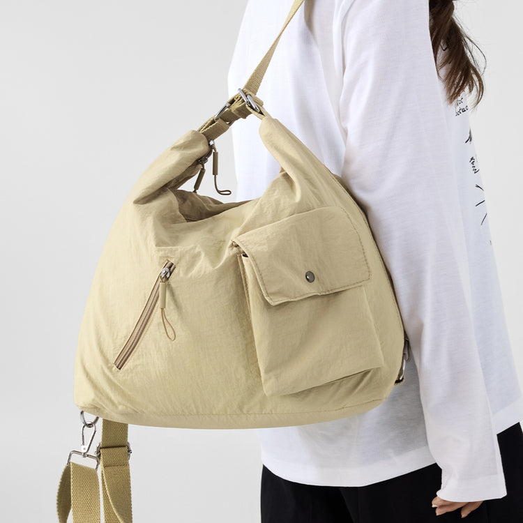 致青春|旅遊輕便單肩包通勤戶外休閒斜背包女2025新款大容量包包女「9765-125」25.09-2