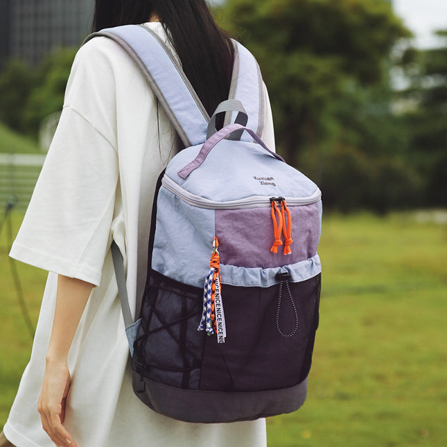 致青春|大容量雙肩背包小眾設計感通勤百搭學生書包輕便戶外運動雙肩包「8235-127」25.08-4