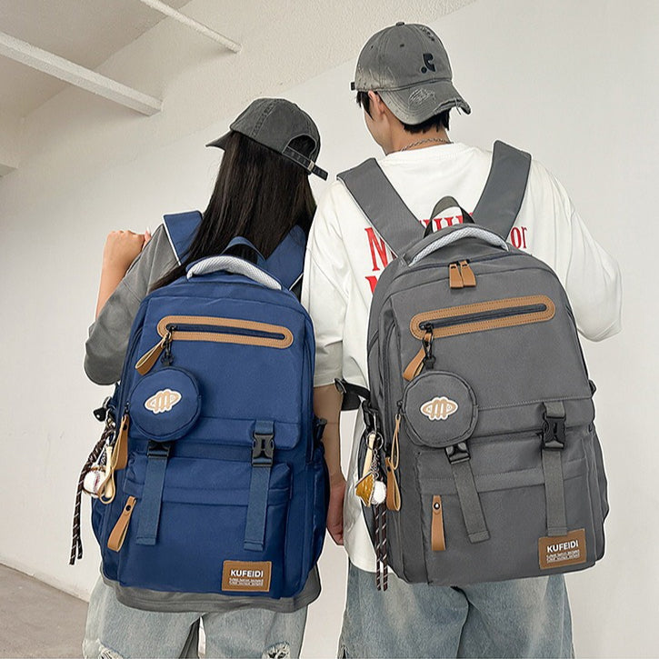 致青春|書包男大學生日系休閒旅行雙肩包輕便百搭大容量初高中生電腦背包「9050-138」25.09-4