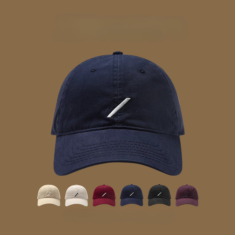 流行帽子|帽子女鴨舌帽斜線休閒棒球帽春夏簡約顯臉小遮陽棒球帽防曬太陽帽「C5005」25.02-2