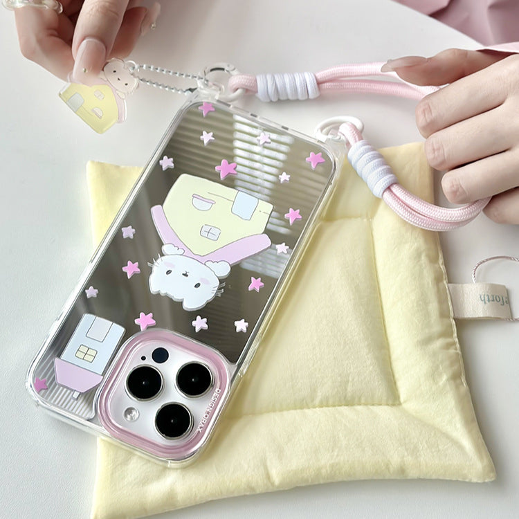 手機殼|蘋果15手機殼iPhone14pro適用12掛繩鏡面殼13promax卡通11「WL0038」24.07
