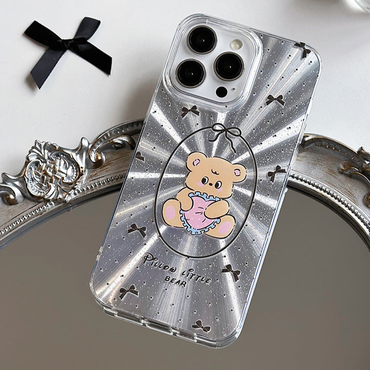 手機殼|蘋果15手機殼適用12大孔透明13羽紗iPhone14Promax卡紙11掛繩「LR0888」24.07