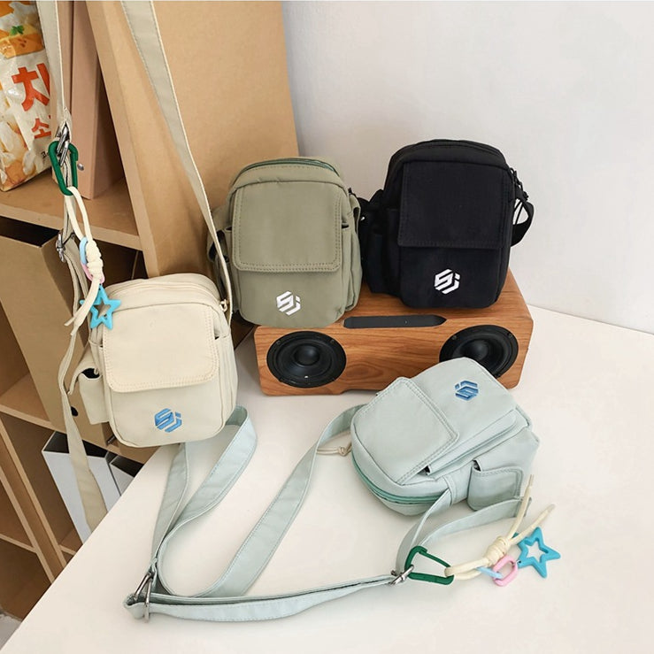 致青春|時尚韓版小眾休閒簡約手機包男女通用新款流行高顏值單肩包「602-160-1」24.04-3