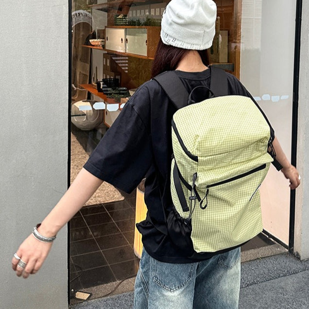 致青春|時尚大容量雙肩包輕便休閒旅行背包高級感小眾設計感通用登山包「802-101」25.12-2