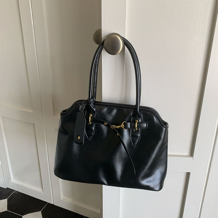 日韓流行|復古慵懶感公事包包女大容量質感百搭簡約小眾設計手提單肩托特包「H8900」25.11-3