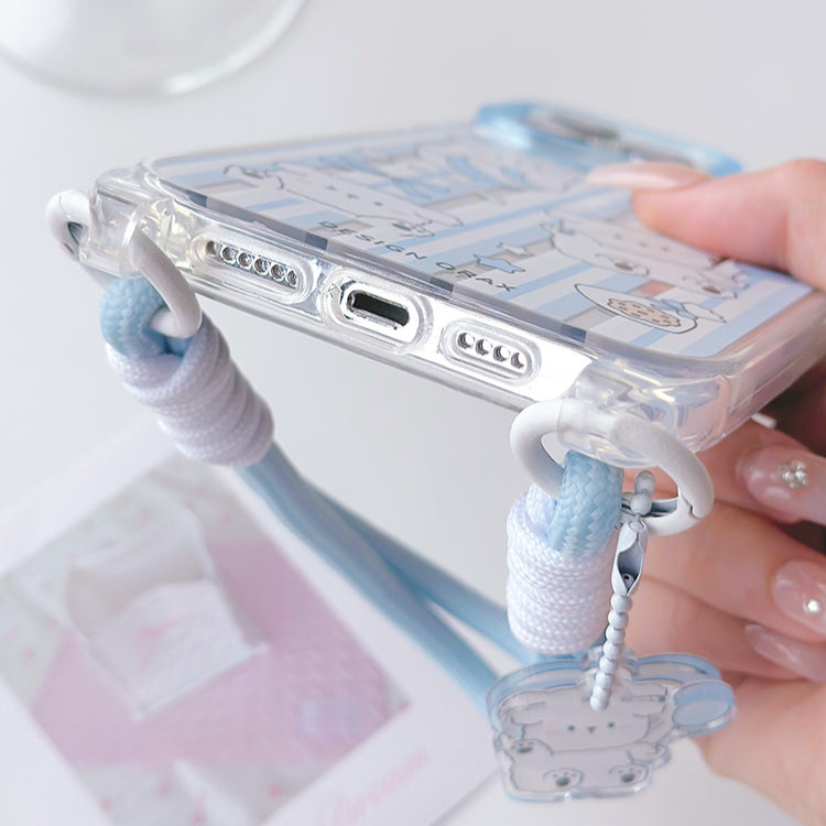手機殼|蘋果15掛繩鏡面iPhone14pro適用12/11promax手機殼蘋果殼夏天「WM0538」24.07