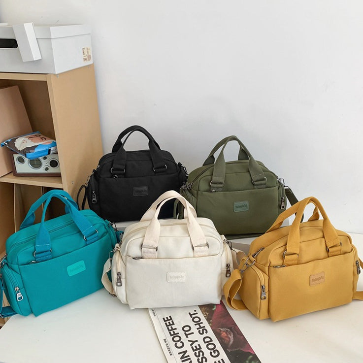 致青春|跨境女士斜背包2024新款潮流單肩包日系大容量帆布百搭手提「668-280」24.03-2