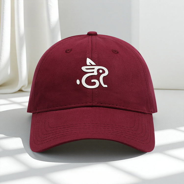 流行帽子|可愛兔子刺繡新款帽子女春夏季時尚百搭棒球帽戶外休閒遮陽鴨舌帽「C2034」25.07-4