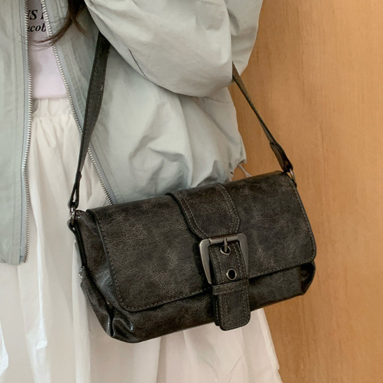 日韓流行|美拉德復古腋下包包女士2025新款高級質感女包單肩包斜挎小方包「9602#」25.05-2