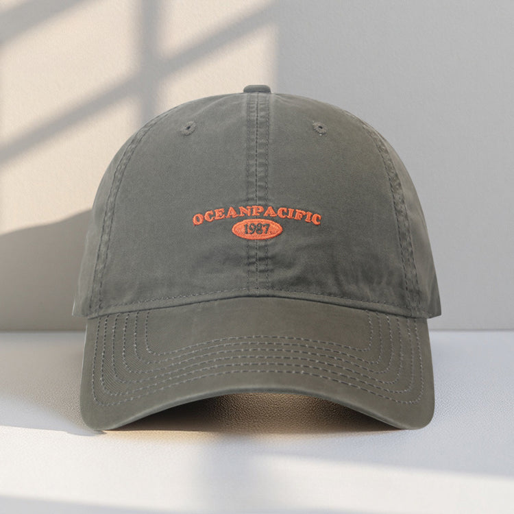 流行帽子|2025新款帽子女顯臉小夏季百搭款鴨舌帽軟頂水洗潮牌遮陽棒球帽男「C4921AA」25.08-1