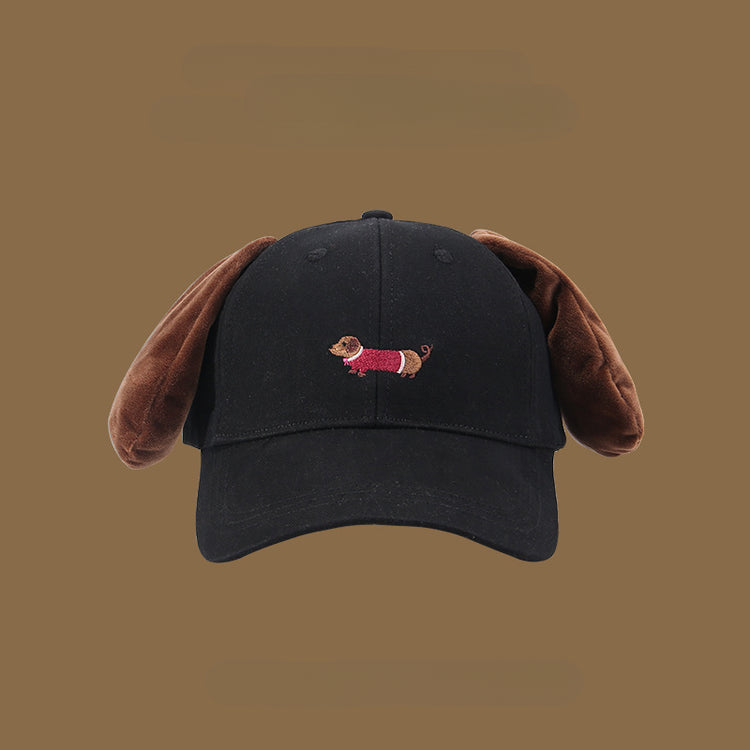 流行帽子|帽子可愛小狗棒球帽萌趣可愛春夏遮陽帽百搭學生顯臉小搞怪鴨舌帽「C4935」25.02-2