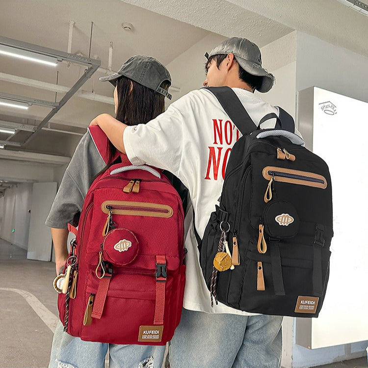 致青春|書包男大學生日系休閒旅行雙肩包輕便百搭大容量初高中生電腦背包「9050-138」25.09-4