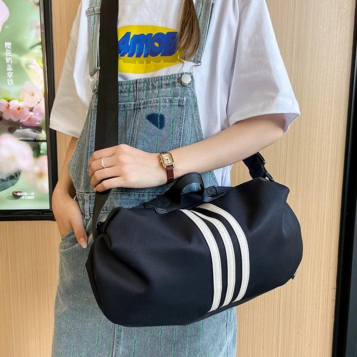 致青春|大容量包包女2024新款時尚尼龍布包夏天休閒短途旅行單肩「8605-120」24.06-4