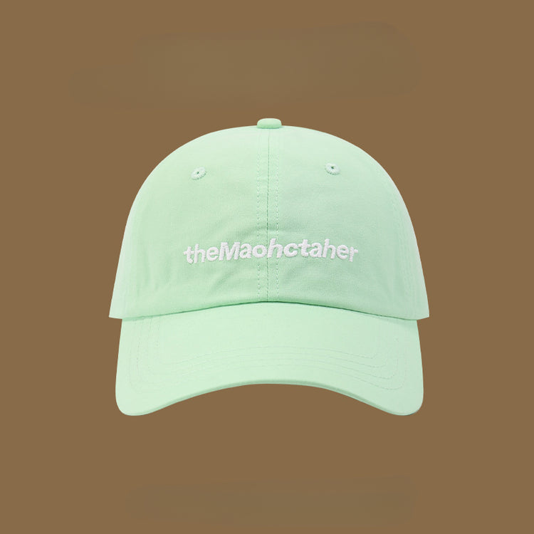 流行帽子|韓國新款馬卡龍色系軟頂字母刺繡棒球帽學生時尚百搭遮陽鴨舌帽「C4940」25.02-2
