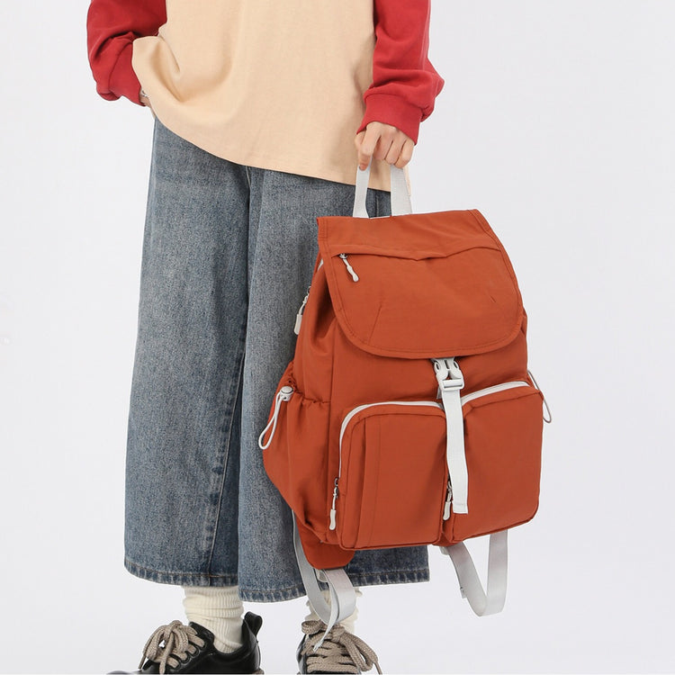 致青春|戶外雙肩包女2025新款休閒旅遊背包時尚日系大容量上課書包「9779-131」25.11-1