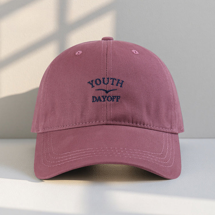 流行帽子|大頭圍顯臉小新款帽子女字母刺繡鴨舌帽加大加深寬帽檐棒球帽男潮「C5436」25.07-5