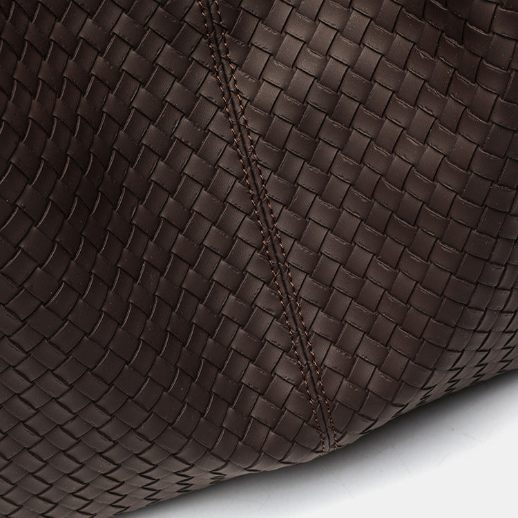 日韓流行|韓國小眾設計慵懶風通勤大容量托特包百搭高級質感黑色氣質單肩包「9631#」25.07-5