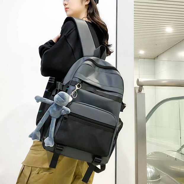 致青春|時尚休閒簡約潮流大容量背包男女通用新外出高顏值雙肩包「9656-290-4」24.04-3