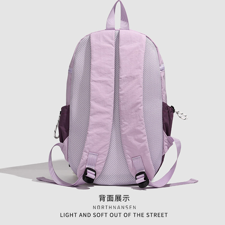 致青春 | 學生書包2025新款抽繩登山包輕便旅行背包外出通勤大容量雙肩包「1123-129」25.02-2
