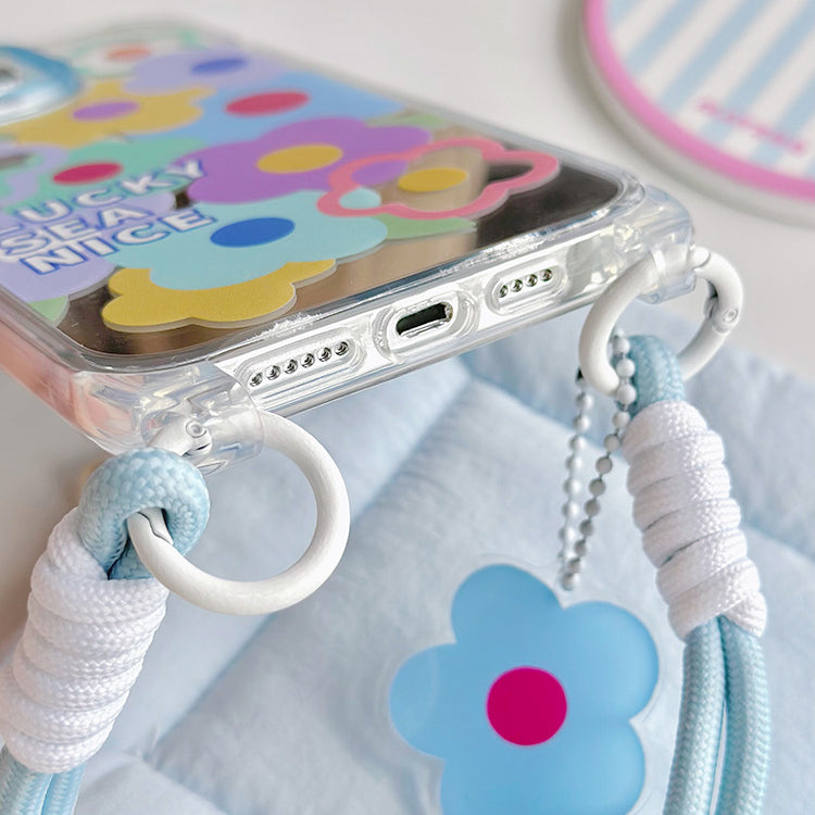 手機殼|掛繩鏡面殼13promax日韓蘋果15手機殼iPhone14pro適用12批發「WM0632」24.07